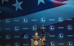 President Barack Obama addresses an audience in Lake Buena Vista, Florida, earlier this year (photo credit: CC BY US Department of Labor, Flickr)