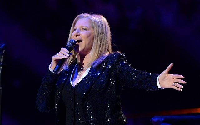 Singer Barbra Streisand kicks off her concerts at the Barclays Center in the Brooklyn borough of New York, on Thursday Oct. 11, 2012 (photo credit: Evan Agostini/Invision/AP)