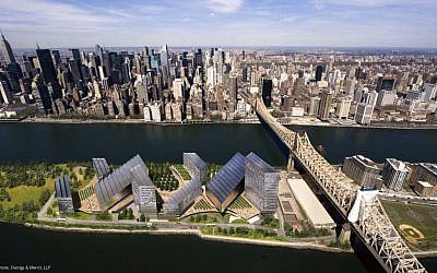 Artist's rendering of the Cornell-Technion Campus (Photo credit: Courtesy)