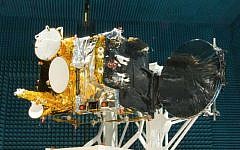 An Israeli communications satellite during pre-launch tests. (IAI via Tsahi Ben-Ami/Flash90)