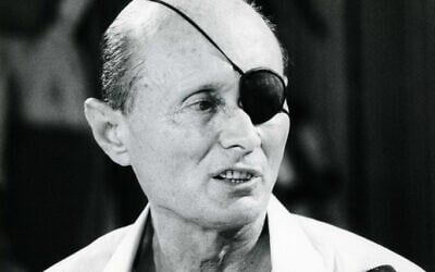 Moshe Dayan, June 1981. (photo credit: Moshe Shai/Flash90)
