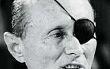 Moshe Dayan, June 1981. (photo credit: Moshe Shai/Flash90)