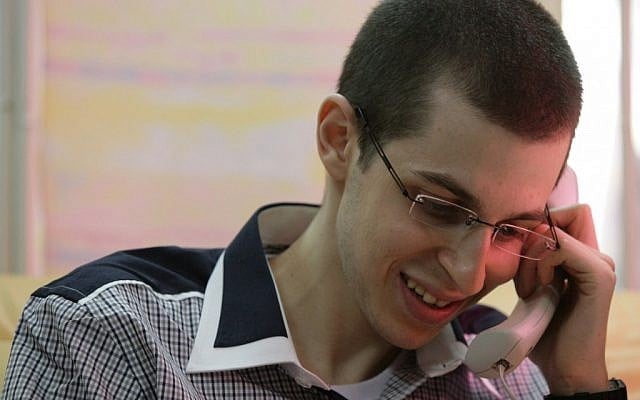 Gilad Shalit in his 'famous shirt' on the day of his release. (photo credit: IDF Spokesperson/Flash90)