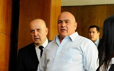 Danny Dankner at the Tel Aviv District Court in February 13, 2012. (photo credit: Yossi Zeliger/Flash90)