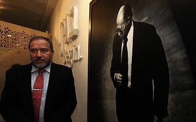 Foreign Minister Avigdor Liberman visits the Menachem Begin Heritage Center in Jerusalem on the 20th anniversary of former prime minister Begin’s death, Feb 27, 2012. (photo credit: Kobi Gideon / Flash90) Foreign Minister Avigdor Liberman visits the Menachem Begin Heritage Center in Jerusalem on the 20th anniversary of former prime minister Begin’s death, Feb 27, 2012. (photo credit: Kobi Gideon / Flash90)