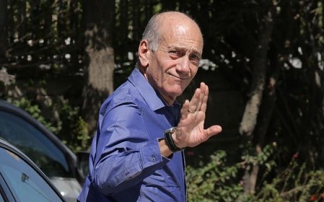 Former Israeli prime minister Ehud Olmert (photo credit: Oren Nahshon/Flash90/File)