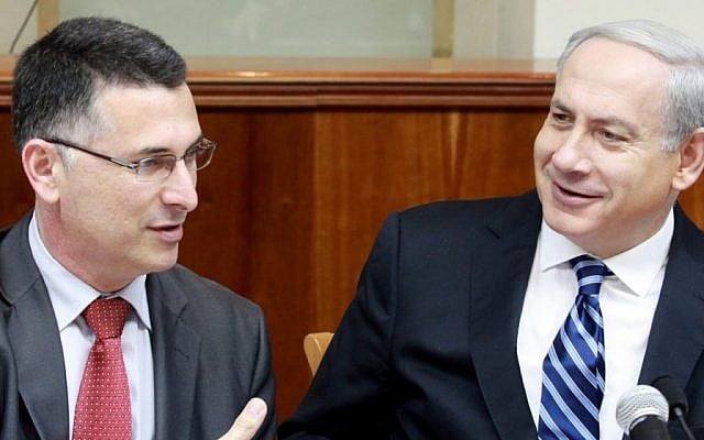 Then-education minister Gideon Sa'ar, left, with Prime Minister Benjamin Netanyahu at a 2012 cabinet meeting. (photo credit: Marc Israel Sellem/Flash90). Then-education minister Gideon Sa'ar, left, with Prime Minister Benjamin Netanyahu at a 2012 cabinet meeting. (photo credit: Marc Israel Sellem/Flash90).