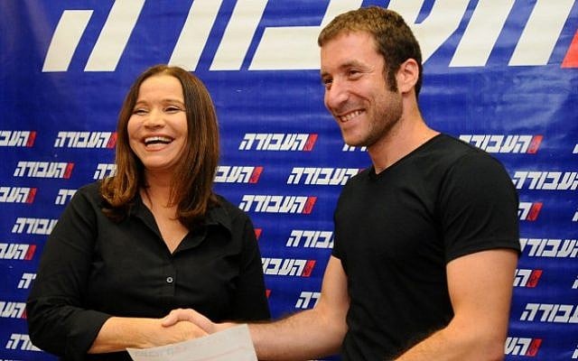 National Student Union chairman Itzik Shmuli, right, one of the leaders of the summer 2011 social justice protests, shakes hands with Shelly Yachimovich as he joins the Labor Party on October 17, 2012. (photo credit: Yossi Zeliger/Flash90) National Student Union chairman Itzik Shmuli, right, one of the leaders of the summer 2011 social justice protests, shakes hands with Shelly Yachimovich as he joins the Labor Party on October 17, 2012. (photo credit: Yossi Zeliger/Flash90)