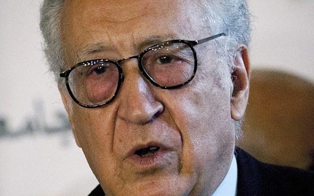 UN-Arab League envoy to Syria Lakhdar Brahimi (photo credit: AP/Nasser Nasser) UN-Arab League envoy to Syria Lakhdar Brahimi (photo credit: AP/Nasser Nasser)