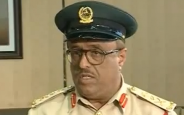 Dhahi Khalfan, Dubai's police chief (Screen capture: YouTube)