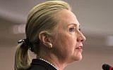 Hillary Clinton (photo credit: AP/J. Scott Applewhite/File)