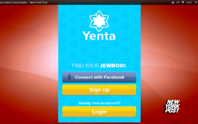 The new Yenta app uses GPS to match up Jewish users. (Photo credit: screenshot)