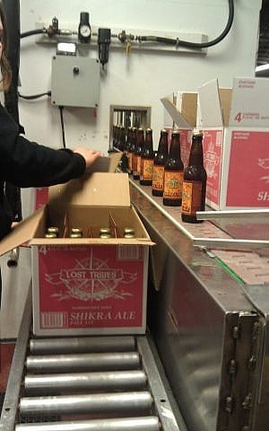 Lost Tribes makes and packages its drinks at a brewery in upstate New York. (Photo credit: Courtesy of Lost Tribes Brew via JTA)