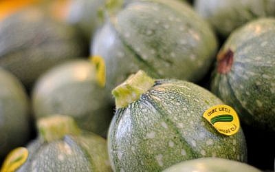 Round zucchini from Machane Yehuda (photo credit: Sophie Gordon/Flash 90)