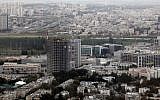 View of Kiryat Atidim, the tech business park of Tel Aviv. (Yossi Zamir/Flash90)