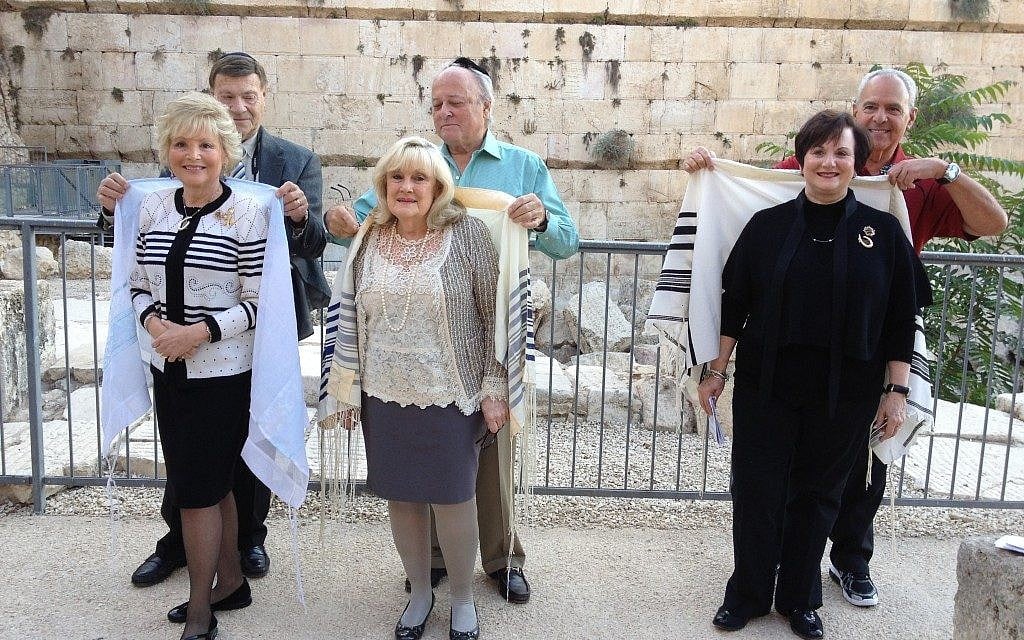 Three of the Hadassah bat mitzvah celebrants (photo credit: Jessica Steinberg/Times of Israel)