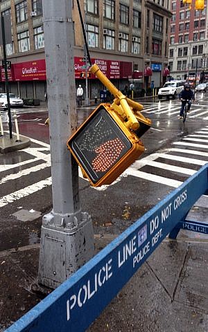 The streets of NYC after Hurricane Sandy (photo credit: CC-BY David Berkowitz/Flickr)