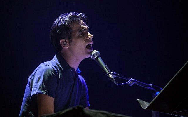 Israeli singer Aviv Geffen, June 2012 (photo credit: Uri Lenz/FLASH90)