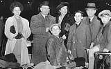 Photo in the German Federal Archives depicts German Jews leaving Germany in the 1930s. (Courtesy Ethan Bensinger)