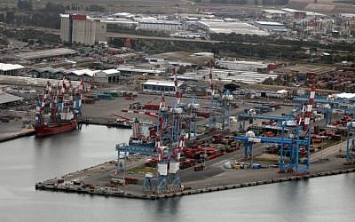 View of the Ashdod port (photo credit: Yossi Zamir/Flash90)