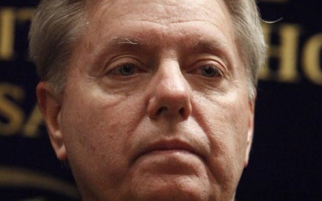 US Senator Lindsey Graham (photo credit: Miriam Alster/Flash90)