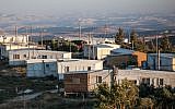 Illustrative photo of the former West Bank outpost of Amona. (Noam Moskowitz/Flash90)