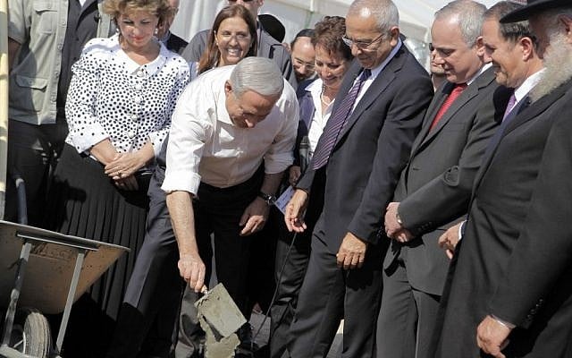 Benjamin Netanyahu at a corner stone laying ceremony for a new public hospital in Ashdod Thursday. (photo credit: Flash90) Benjamin Netanyahu at a corner stone laying ceremony for a new public hospital in Ashdod Thursday. (photo credit: Flash90)