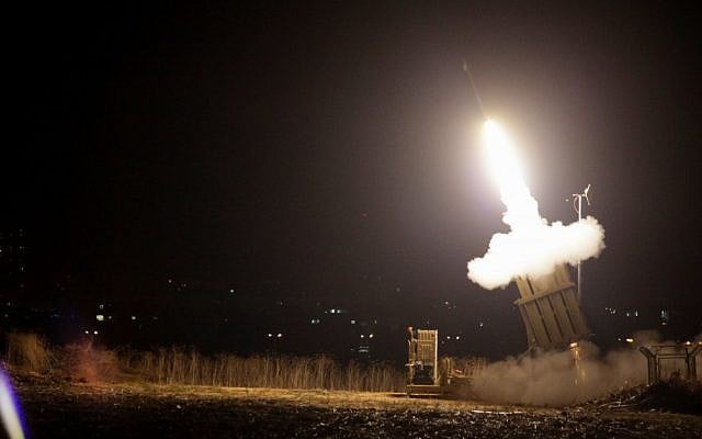 Illustrative. The Iron Dome anti-missile battery fires a defensive shell near Beersheba during Operation Pillar of Defense. (Edi Israel/Flash90) Illustrative. The Iron Dome anti-missile battery fires a defensive shell near Beersheba during Operation Pillar of Defense. (Edi Israel/Flash90)