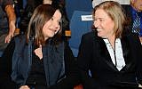 Shelly Yachimovich (left) with Tzipi Livni, November 14 (photo credit: Yossi Zeliger/Flash90)