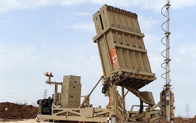 The Iron Dome battery that was deployed to central Israel on Saturday (photo credit: Alon Besson/Ministry of Defense/Flash90) The Iron Dome battery that was deployed to central Israel on Saturday (photo credit: Alon Besson/Ministry of Defense/Flash90)
