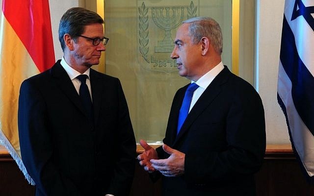 Prime Minister Benjamin Netanyahu meets with German Foreign Minister Guido Westerwelle in Jerusalem, November 20, 2012 (photo credit: Kobi Gideon/GPO/Flash90) Prime Minister Benjamin Netanyahu meets with German Foreign Minister Guido Westerwelle in Jerusalem, November 20, 2012 (photo credit: Kobi Gideon/GPO/Flash90)