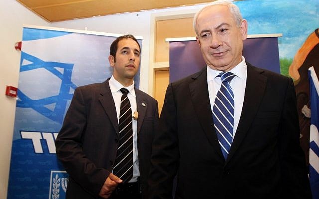 Did his vote count?  Prime MInister Netanyahu at a Likud party polling place on Sunday.  The party's primary was marred by computer failures and long lines (photo credit: Gil Yohanan/POOL/FLASH90)