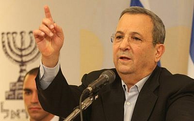Defense Minister Ehud Barak during a press conference in his office in the Defense Ministry, Tel Aviv, November 26, 2012, announcing he is resigning from politics (photo credit: Roni Schutzer/Flash90)