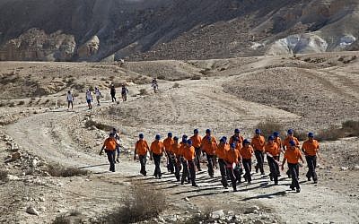 During last year's David Ben-Gurion Walk (Courtesy M.A. Ramat HaNegev)