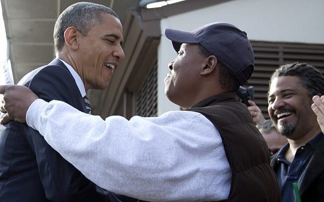 President Barack Obama outside a campaign office on Election Day, Tuesday, Nov. 6, 2012, in Chicago. (AP Photo/Carolyn Kaster)