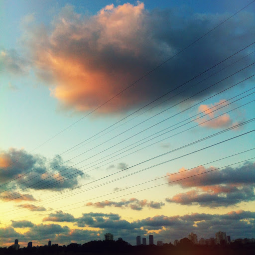 On the way from Ben-Gurion Airport (photo credit: Carli Kiene)