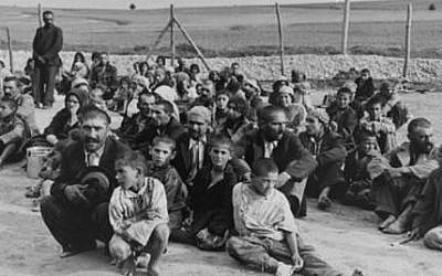 Porajmos, Romanis at concentration camps (photo credit: Wikimedia Commons)