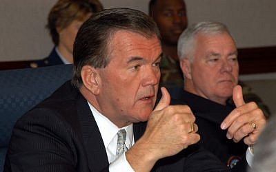 Tom Ridge (foreground) (Photo credit: Courtesy US Navy)