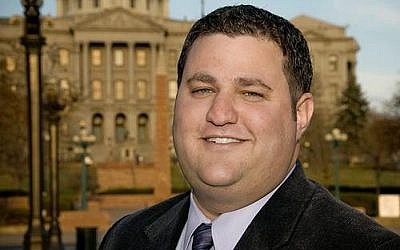 Marijuana-legalization advocate Mason Tvert shares office space with Colorado's Jewish newspaper. (Photo credit: JTA)