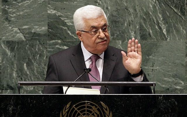 Palestinian Authority President Mahmoud Abbas appeals to all nations to vote in favor of the Palestinians "as an investment in peace," in a statement before the United Nations General Assembly, Thursday, Nov. 29 (photo credit: Richard Drew/AP) Palestinian Authority President Mahmoud Abbas appeals to all nations to vote in favor of the Palestinians "as an investment in peace," in a statement before the United Nations General Assembly, Thursday, Nov. 29 (photo credit: Richard Drew/AP)