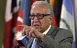 Lakhdar Brahimi, Joint Special Representative of the United Nations and the League of Arab States for Syria, in November 2012 (photo credit: AP/Richard Drew)