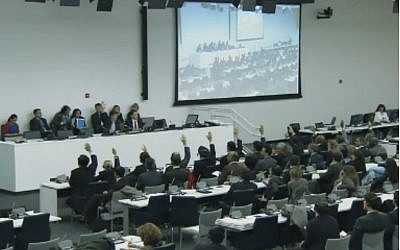 The UN Security Council meeting on Wednesday. (Screenshot: UN Webcast) The UN Security Council meeting on Wednesday. (Screenshot: UN Webcast)