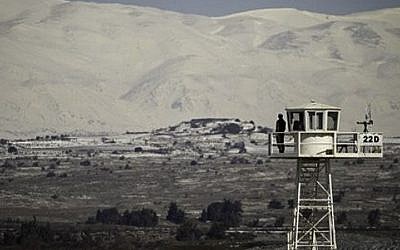 The UN observer force on the Israeli-Syrian border in the Golan Heights (photo credit: CC BY FreedomHouse/Flickr/File)