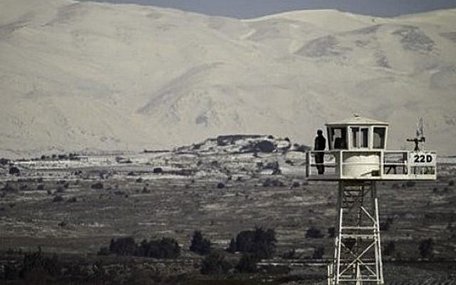 The UN observer force on the Israeli-Syrian border in the Golan Heights (photo credit: CC BY FreedomHouse/Flickr/File) The UN observer force on the Israeli-Syrian border in the Golan Heights (photo credit: CC BY FreedomHouse/Flickr/File)