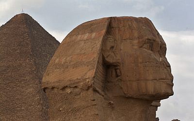 The 4,500-year-old Sphinx at Giza near Cairo. (photo credit: (Melanie Fidler/Flash90)