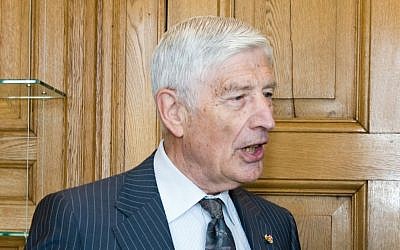 Former Dutch prime minister Dries van Agt (photo credit: CC BY Heden en verleden in het Torentje, Wikimedia Commons)