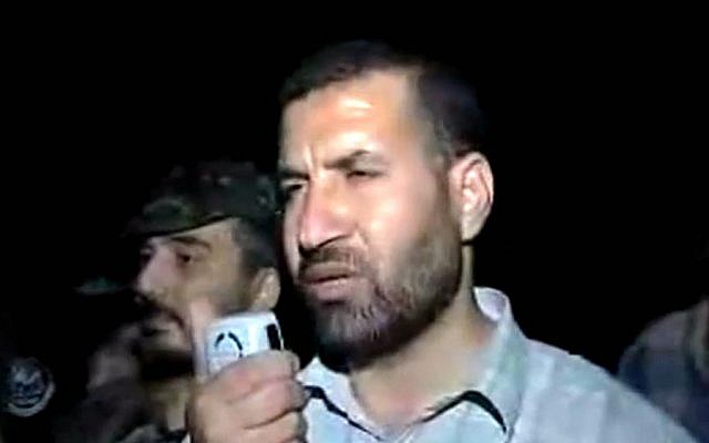 Hamas military leader Ahmed Jabari, who was assassinated in an Israeli Air Force strike in 2012 (YouTube screen capture) Hamas military leader Ahmed Jabari, who was assassinated in an Israeli Air Force strike in 2012 (YouTube screen capture)