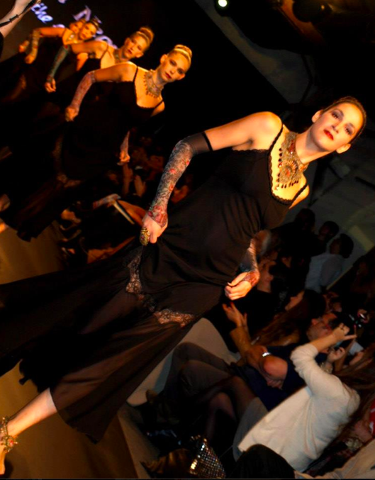 Michal Negrin's models sashaying down the runway Tuesday (Courtesy Tel Aviv Fashion Week) Michal Negrin's models sashaying down the runway Tuesday (Courtesy Tel Aviv Fashion Week)