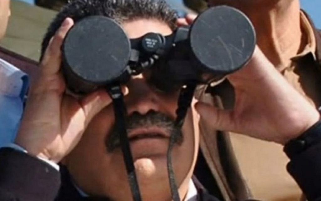 Amir Peretz on a visit to the Golan (photo credit: YouTube screenshot)