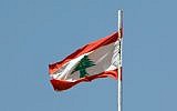 The Lebanese flag. (photo credit: Flicker/CC BY 2.0/ Eusebius@Commons)